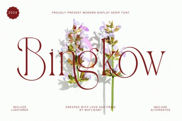 Bingkow Webfont Review: A Serif for Romantic Digital Branding