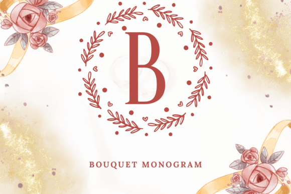 Bouquet Monogram: A Decorative Font for Your Brand