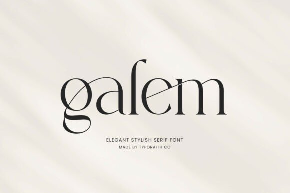 Crafting with Galem: A Serif Font That Elevates Handmade Products