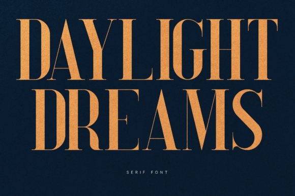 Daylight Dreams: A Modern Serif Font for Digital Layouts