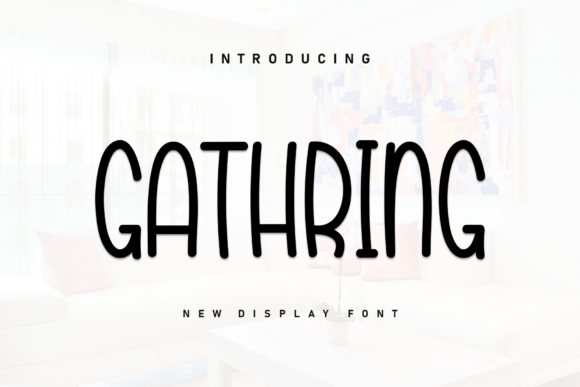 Gathring: A Handwritten Font for Creative Projects