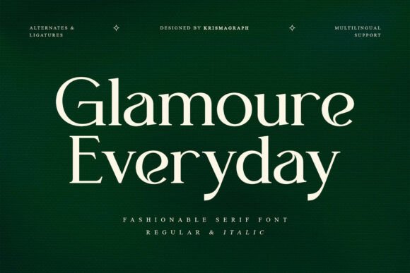 Glamoure Everyday: A Font for Polished Branding