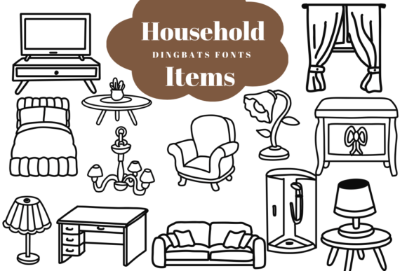 Household Items Font: A Sketch-Style Typeface for Handmade Products