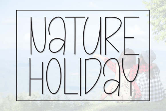 Nature Holiday: A Display Font for Engaging Editorial Layouts