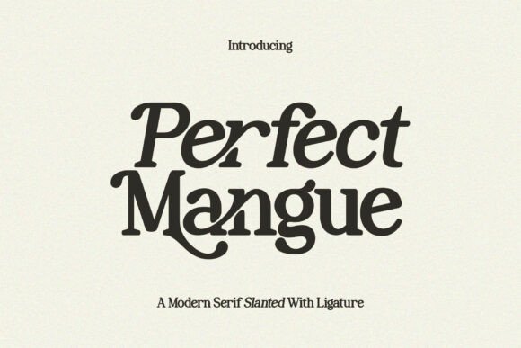 Perfect Mangue Brings Slanted Serif Charm to Modern Web Layouts