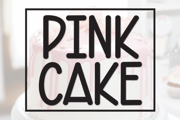 Pink Cake Font for Stylish Design