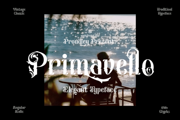 Primavello: A Blackletter Font with Bold Elegance for Branding
