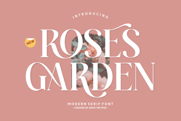 Roses Garden Serif Font for Handmade Product Design