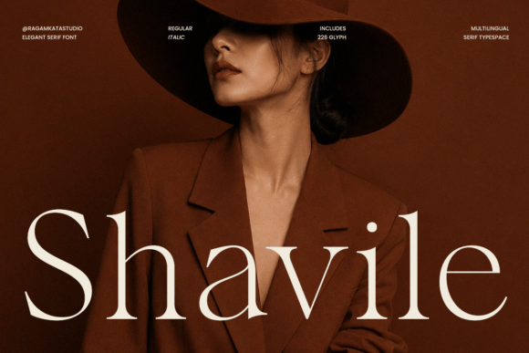 Shavile Serif Font Brings Refined Elegance to Handmade Products