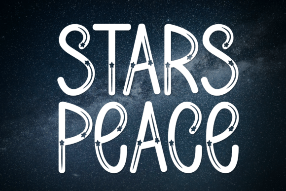 Stars Peace Font for Professional Branding