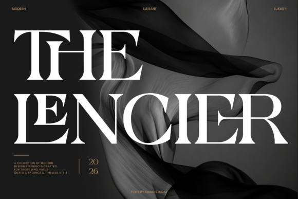 The Lencier: A Modern Serif Font That Brings Presence to Brand Identity Work