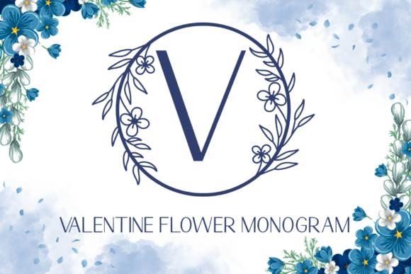 Valentine Flower Monogram: A Decorative Font That Brings Romance to Web Design